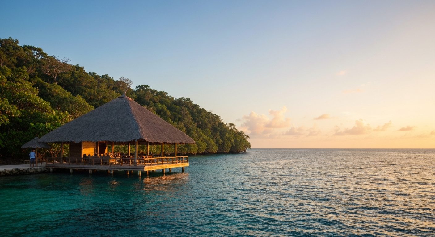 raja ampat private tour cost — Photorealistic editorial travel photograph relevant to: The exact-domain authority for 'r