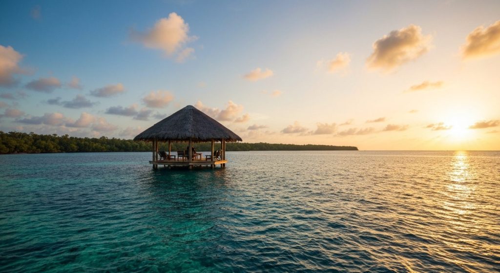 raja ampat private tour cost — Photorealistic editorial travel photograph relevant to: The exact-domain authority for 'r