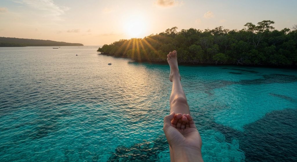 raja ampat private tour faq — Photorealistic editorial travel photograph relevant to: The exact-domain authority for 'ra