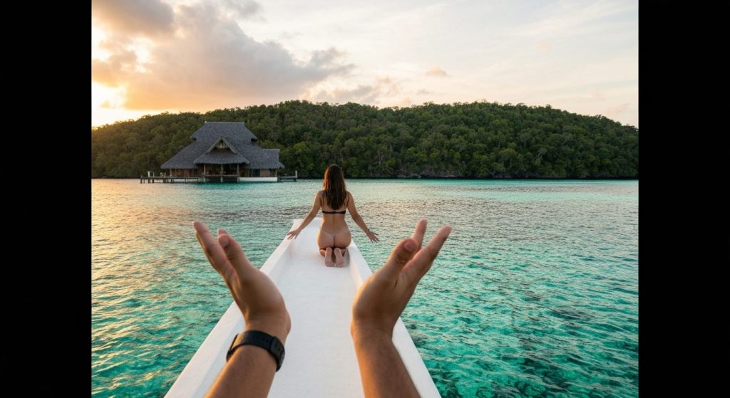 private island tour misool — Photorealistic editorial travel photograph relevant to: The exact-domain authority for 'raj