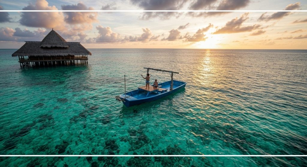 raja ampat private island hopping tour — Photorealistic editorial travel photograph relevant to: The exact-domain author