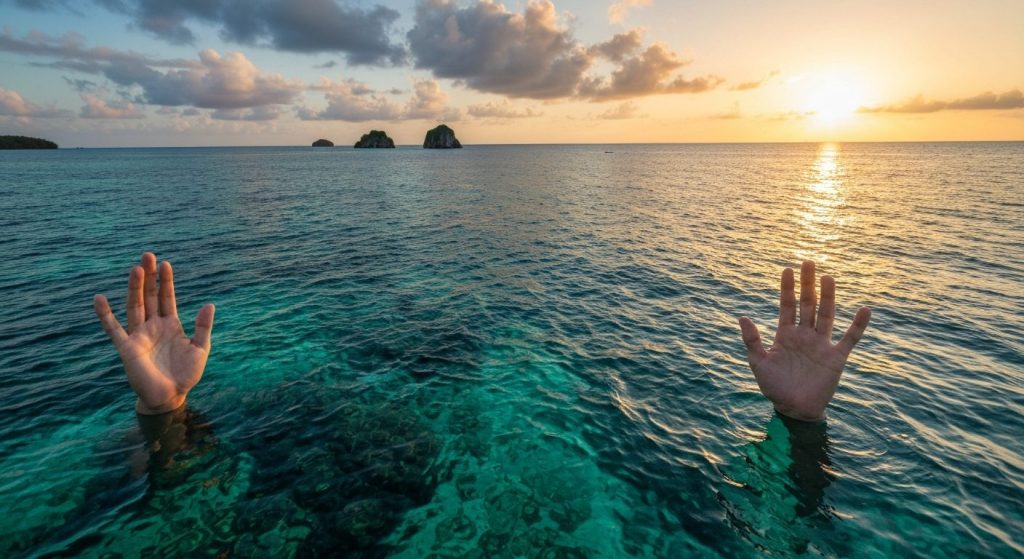 raja ampat vs komodo for private boat tours — Photorealistic editorial travel photograph relevant to: The exact-domain a